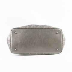 Christian Dior Medium Panarea Tote Cannage Canvas Khaki