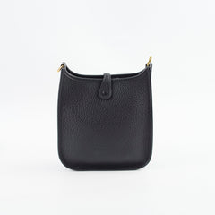 Hermes Mini Evelyn Black K Stamp 2025