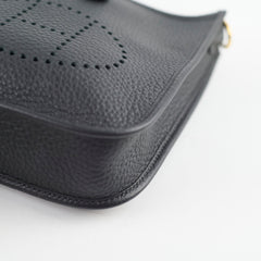 Hermes Mini Evelyn Black K Stamp 2025