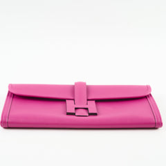 Hermes Jige Clutch Rose Poupre A Stamp