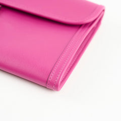 Hermes Jige Clutch Rose Poupre A Stamp