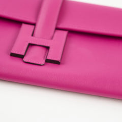 Hermes Jige Clutch Rose Poupre A Stamp