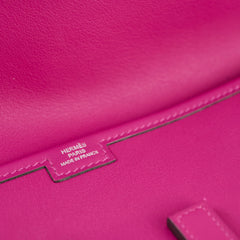 Hermes Jige Clutch Rose Poupre A Stamp