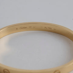 Cartier Love Bracelet Classic Yellow Gold - Size 17 (2025)