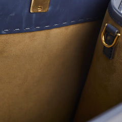 Fendi Medium Sunshine Shopper Tote Navy