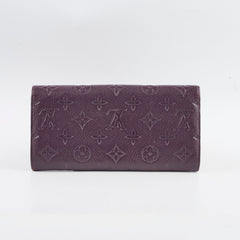 Louis Vuitton Sarah Wallet Empreinte Purple