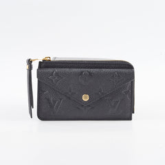 Louis Vuitton Recto Verso Card Holder Empreinte Black