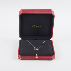 Cartier Baby Love Circle Necklace White Gold with Diamonds