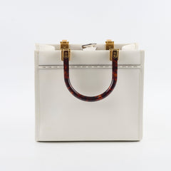 Fendi Small Sunshine Shopper Tote Cream