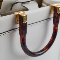 Fendi Small Sunshine Shopper Tote Cream