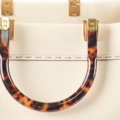 Fendi Large Sunshine Shopper Tote Cream Leather