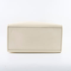 Fendi Large Sunshine Shopper Tote Cream Leather