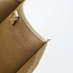 Fendi Large Sunshine Shopper Tote Cream Leather