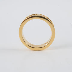 Fendi F Is Fendi Ring Crystals Gold size M