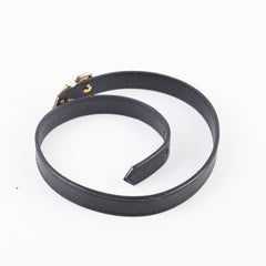 Louis Vuitton Black "Fasten Your LV" Bracelet size 17