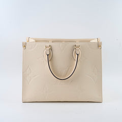 Louis Vuitton OnTheGo MM Cream Leather