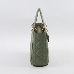 Dior Small Lady Dior Sage Green Light Gold HW