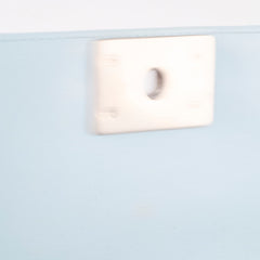 Chanel Dusty Blue Medium Boy Bag Lambskin Brushed Silver HW (microchip)