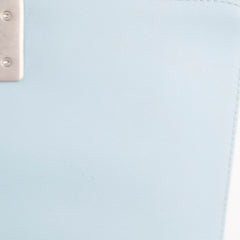 Chanel Dusty Blue Medium Boy Bag Lambskin Brushed Silver HW (microchip)