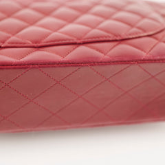 Chanel Classic Flap Medium M/L Lambskin Dark Red (10 Series)