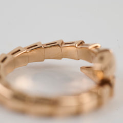 Bvlgari Serpenti Viper Ring Pink Gold Size L
