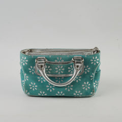 Celine Top Handle Tiffany Blue Suede