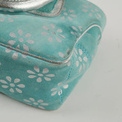 Celine Top Handle Tiffany Blue Suede