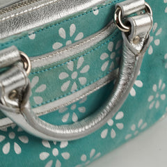 Celine Top Handle Tiffany Blue Suede