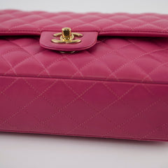 Chanel Classic Flap Medium/Large Lambskin Dark Pink/Magenta
