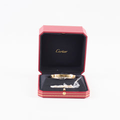 Cartier Love Bracelet Classic Model Size 17 Yellow Gold