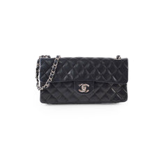 Chanel Lambskin East West Flap Black