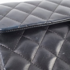 Chanel Lambskin East West Flap Black