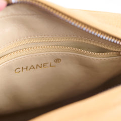 Chanel Vintage 24k Caviar Timeless Camera Bag Beige