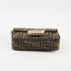 Fendi Mini Baguette Zucca Brown