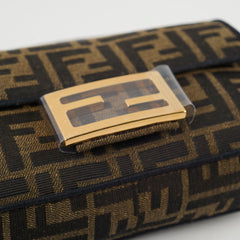 Fendi Mini Baguette Zucca Brown