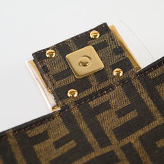 Fendi Mini Baguette Zucca Brown