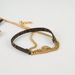 Fendi Mini Baguette Zucca Brown