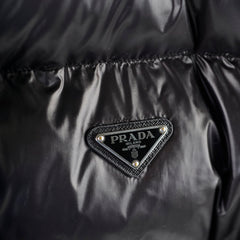 Prada Cropped Puffer Jacket Black - Size IT 42