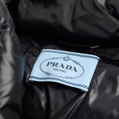 Prada Cropped Puffer Jacket Black - Size IT 42