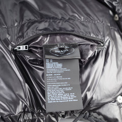 Prada Cropped Puffer Jacket Black - Size IT 42