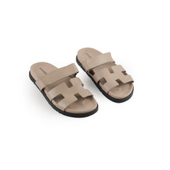 Hermes Chypre Sandals Beige Anglaise - Size 37.5