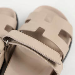 Hermes Chypre Sandals Beige Anglaise - Size 37.5