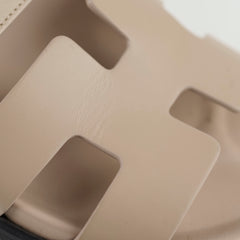 Hermes Chypre Sandals Beige Anglaise - Size 37.5