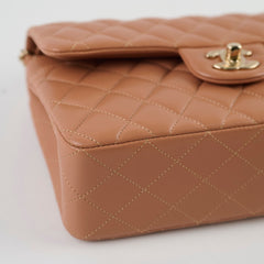 Chanel Small Classic Flap Lambskin Caramel