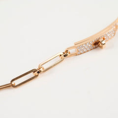 Hermes Kelly Chaine Rose Gold Diamond Choker Double/Bracelet 2025