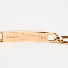 Hermes Kelly Chaine Rose Gold Diamond Choker Double/Bracelet 2025