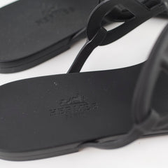 Hermes Egerie Sandals Black - Size 37