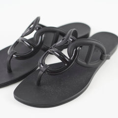 Hermes Egerie Sandals Black - Size 37