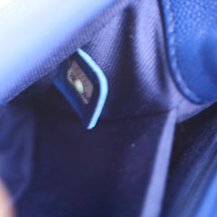 Chanel Coco Handle Small Chevron Blue Caviar (28 Series)