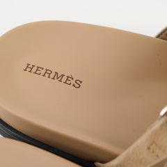 Hermes Chypre Sandals Beige Lin - Size 41